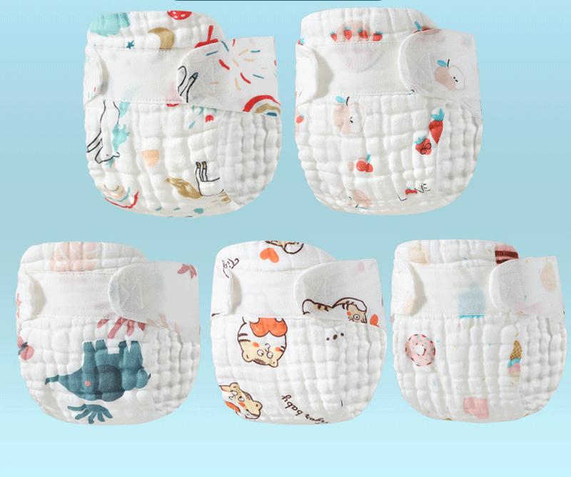 All-Cotton Reusable Baby Diapers!Multi-Layer Comfort for Newborn Little Ones 🌿