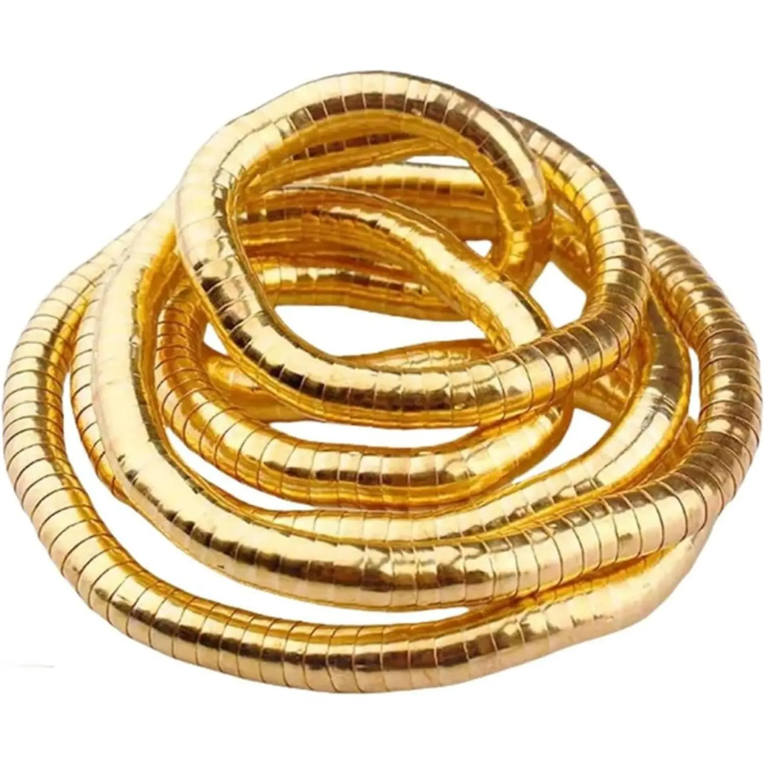 Bendable Snake Necklace Armband Bracelet and Choker, Flexible Snake Chain Versatile Twisty Multi-purpose Necklaces Bracelets DIY Trendy Halloween Costume