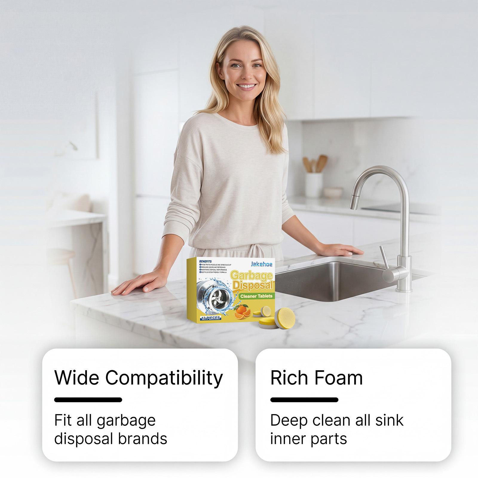 Sink Cleaning Deodorizing Tablets Daily Cleaning Kitchen Sink Dirt Fragrance Deodorizing Tablets