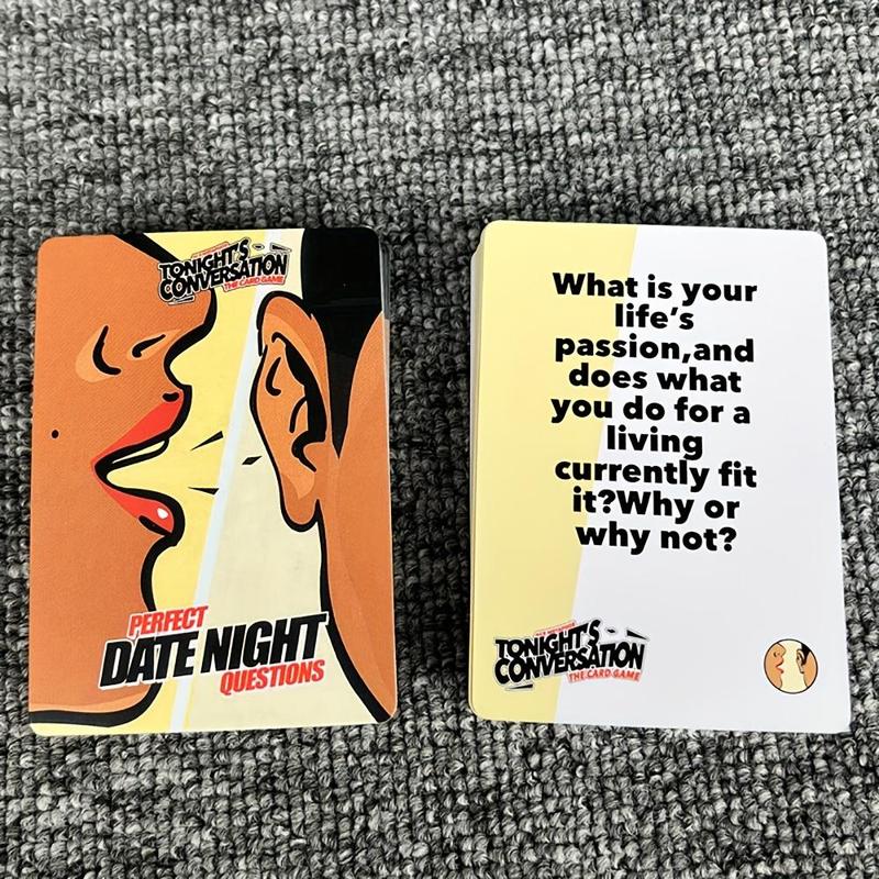 Date Night Question Card Game, 1 Set Funny Conversation Card Game, Family Board Games, Tabletop Games, Perfect Date Night Questions Card Game for Couples and Families #TOP PICKS