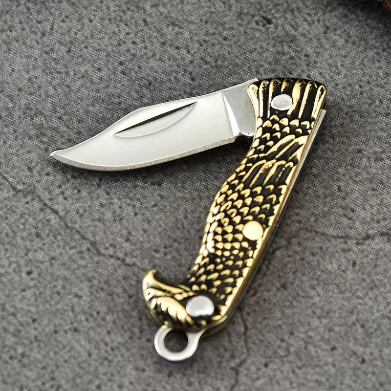 Practical Pocket Knife, mini small tools/pocket tools, copper eagle handle, ultra-small Edc multi-functional tool, for daily household use, perfect keychain accessory, Portable Hand Tool. Want to buy now!