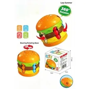 Burger Bean Rubik's Cube Unzip Burger Assembly Educational Toy Pinch