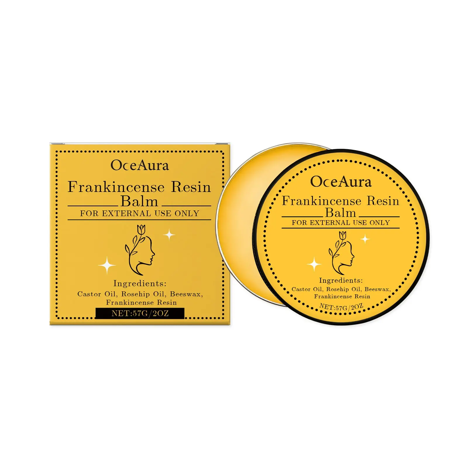 OceAura Frankincense Body Cream, Smooth Hydrating Lotion for Dry Dull Skin