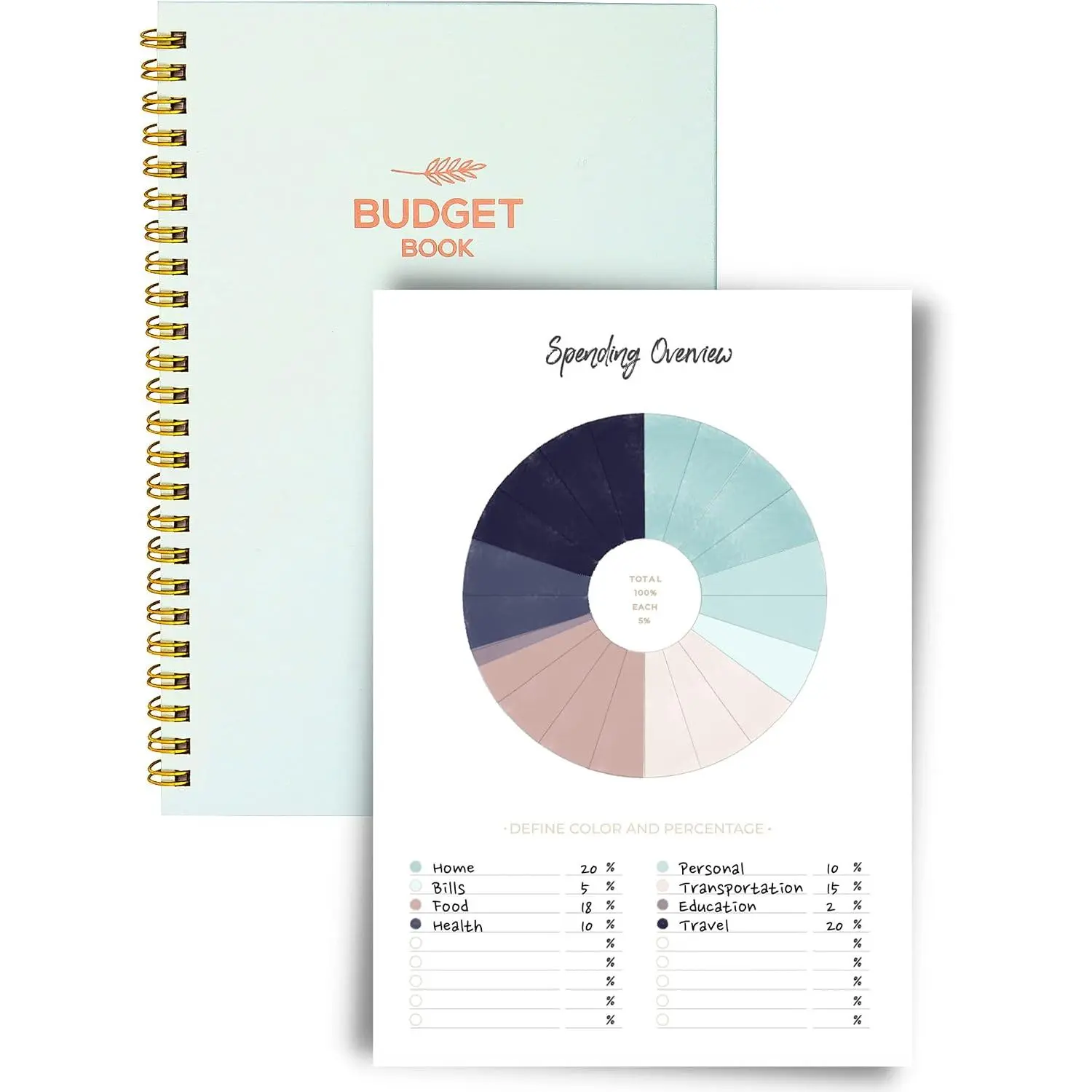 Budget Planner and Monthly Bill Organizer Book - Financial Planner