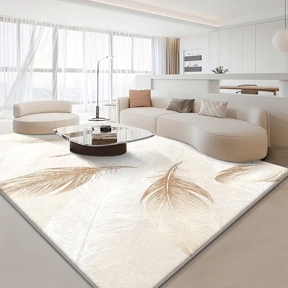 2D flat velvet indoor machine washable Nordic geometric pattern carpet for bedrooms, available in various sizes, to create a cozy atmosphere. Bohemian style carpet - soft and machine washable, suitable for living rooms, bedrooms, and offices, with large v