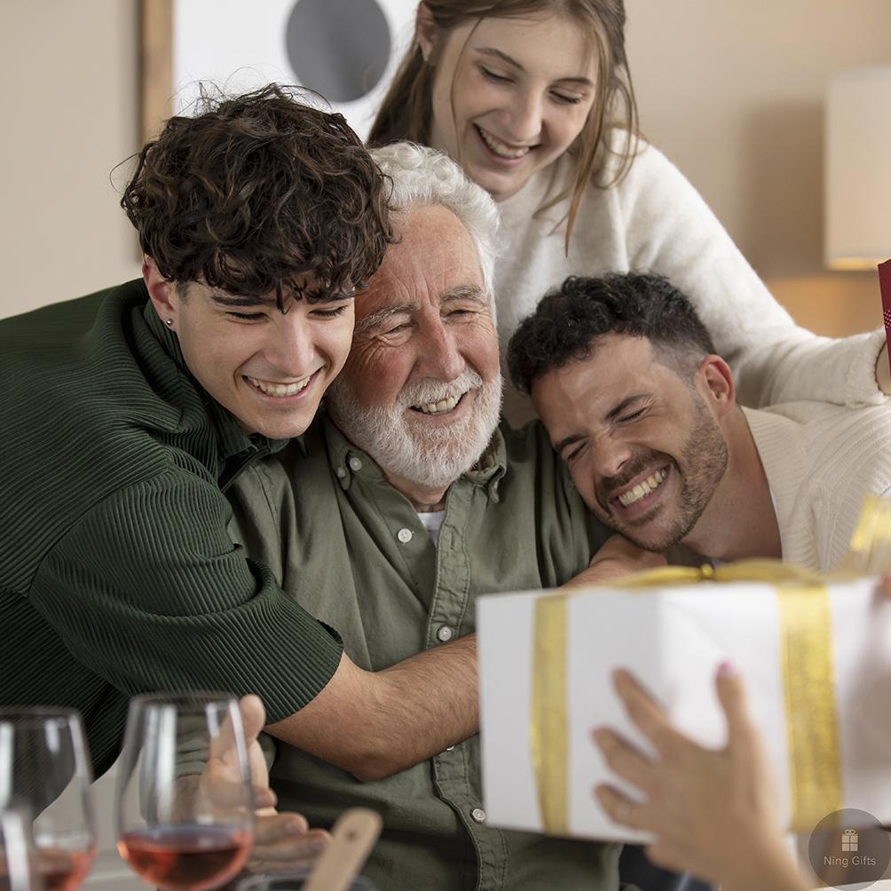 Custom Dad Photo Plaque with LED Night Light Personalized Acrylic Picture Frame Creative Desktop Decor for Dad Customized "Best Dad Ever" Photo Night Light| The Perfect Father's Day Birthday Thanksgiving Christmas Gift