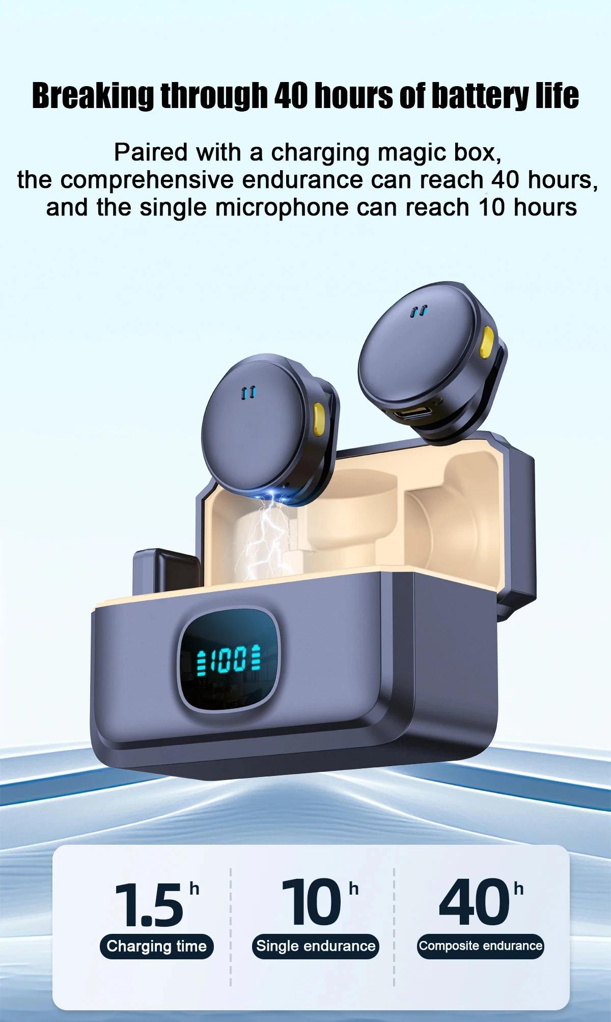 Lavalier Microphone 2.4GHz Wireless Microphone Magnetic Suction Microphone with Charging Case for Video Recording Plug and Play Extra Long Inflatable Bathtub Cushioned Backrest Kids Shark Costume Set Stainless Steel Utility Sink Faucet