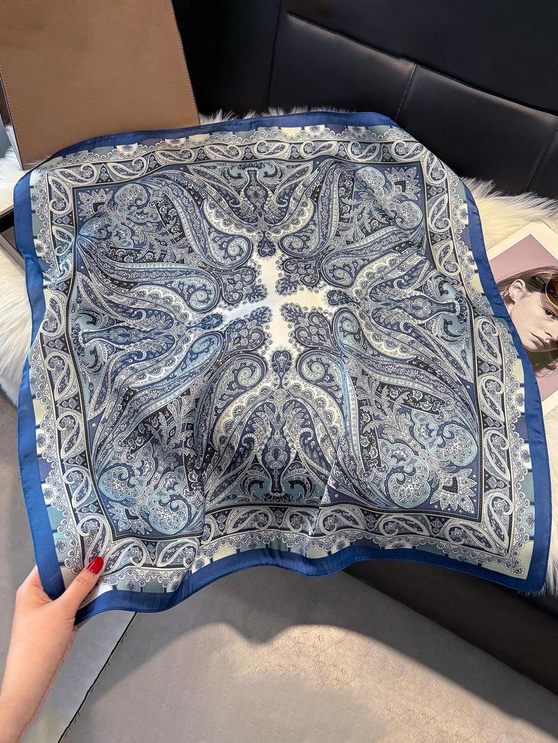 Boho Style Paisley Print Scarf, Bandanas, Casual Soft Comfortable Shawl for Women & Men, Fashion Accessories for Daily Wear