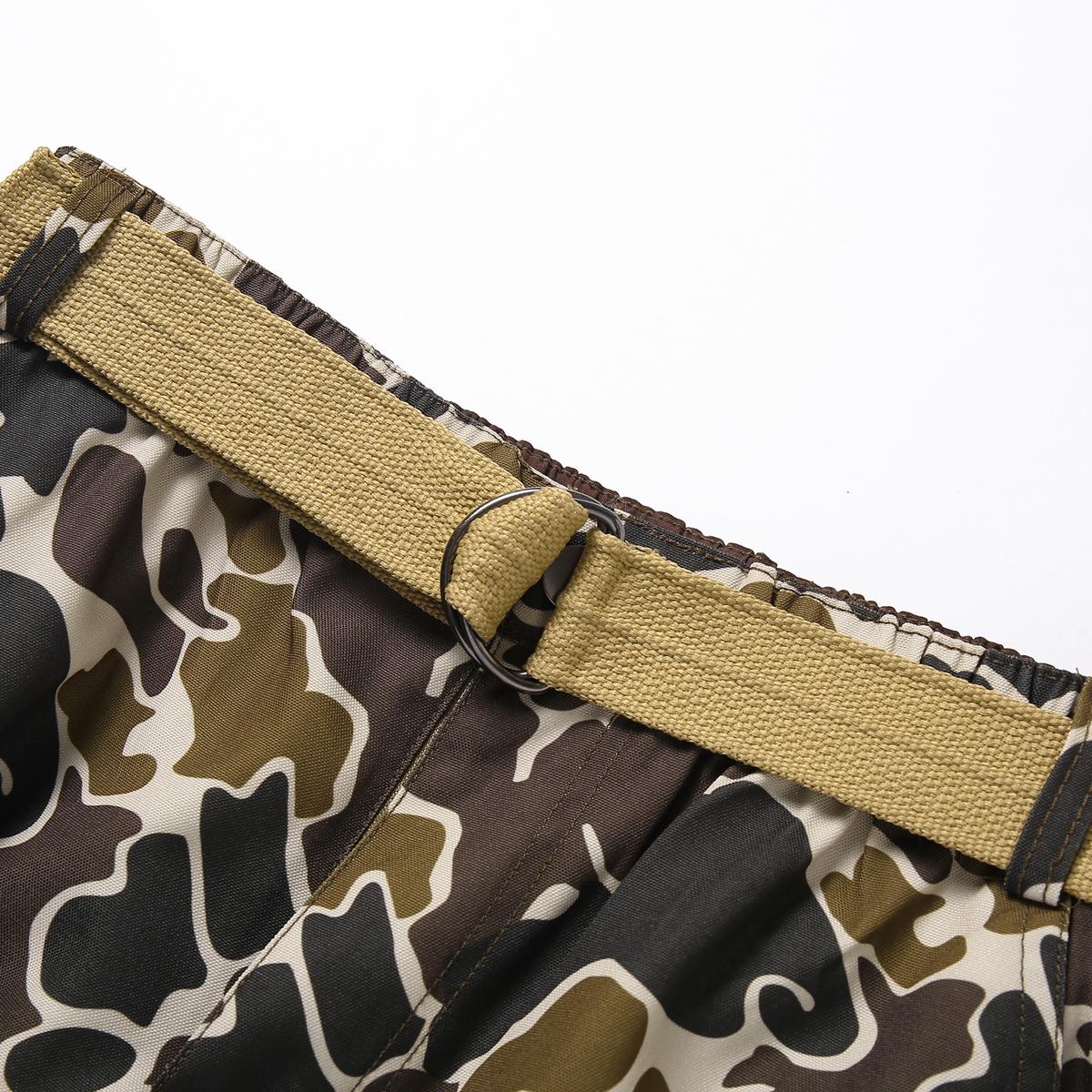 Signature Camo Utility Kit Mens High-End Casual Shorts with Exclusive Included Belt & Cargo Pocket Design for Style Collectors & Outdoor Enthusiasts