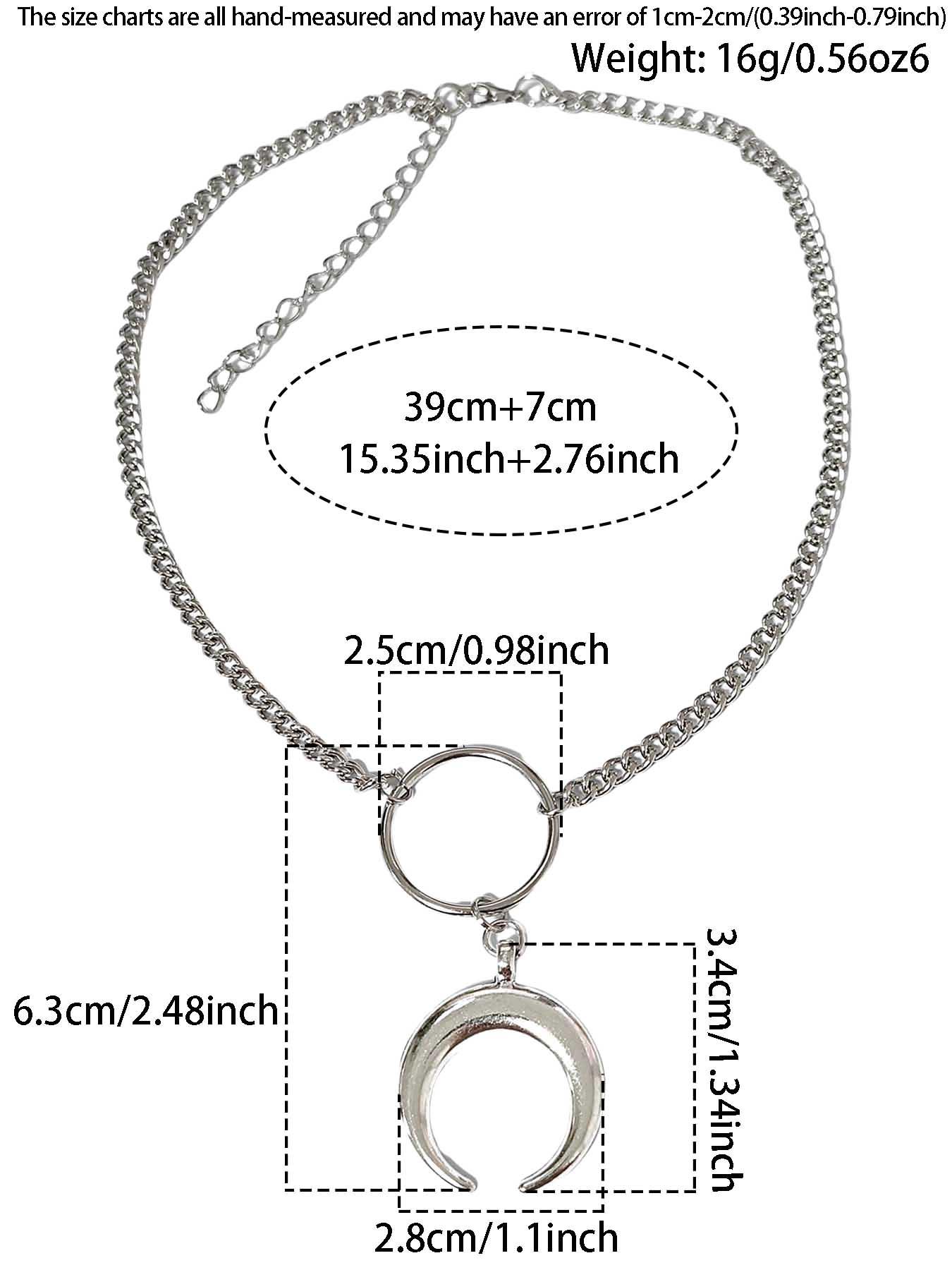 Gothic Style Pendant Necklace, Unique Design Jewelry Accessory, Gothic Witch Jewelry, Perfect Gift for Gothic Fashion Lovers, Stylish and Trendy Look