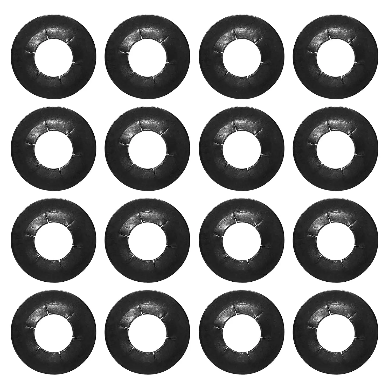 16 count Lock Washer, Push Nuts, Combination kit | For Quick Clamping and Fixing of Internal   Shaped Lock Washers for Quick Locking Washers