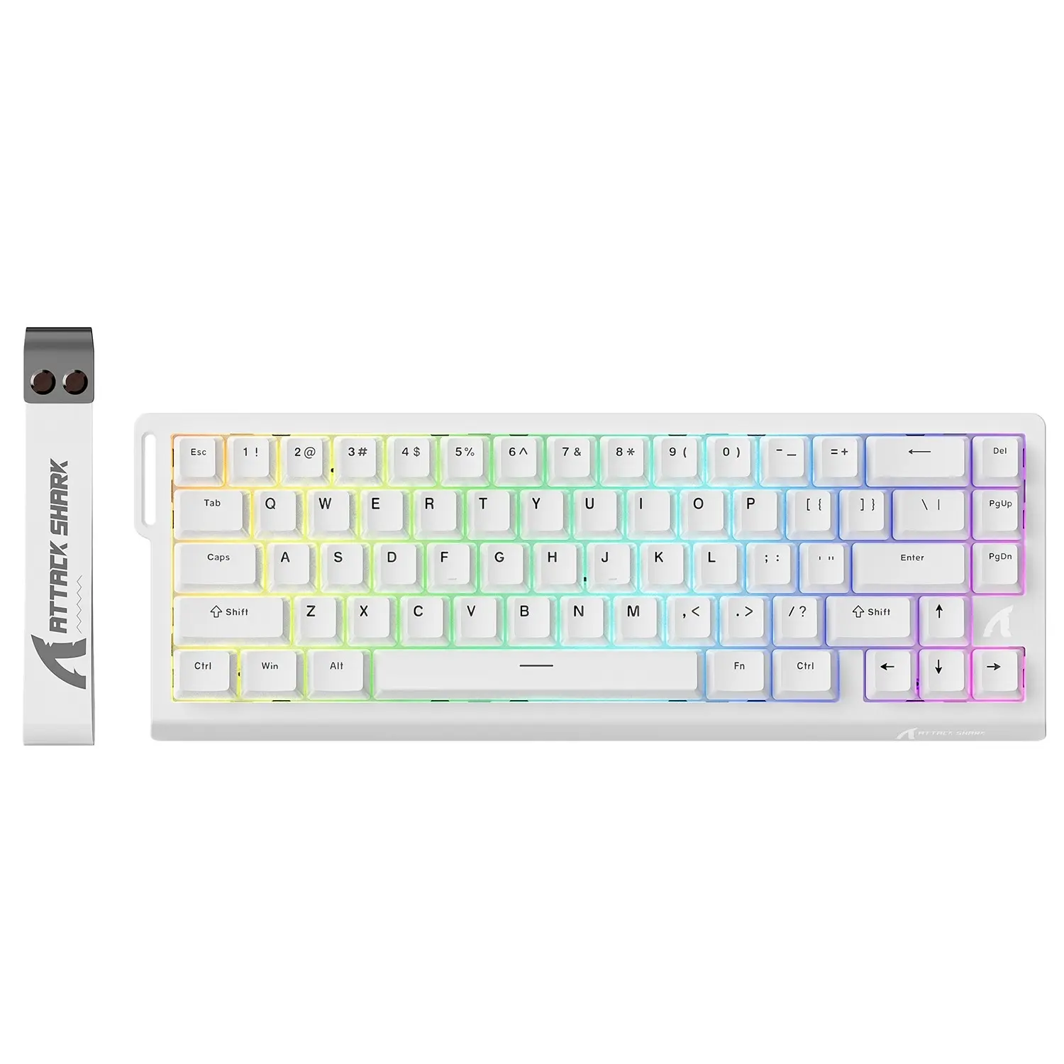 ATTACK SHARK X68 HE Rapid Trigger Mechanical PC Gaming Keyboard Pc Accessories Gaming 60% Wired with Adjustable Actuation,Hall Effect Magnetic Switch,8KHz Polling Rate,RGB Backlit,Top Mount,Side Printed Keycap