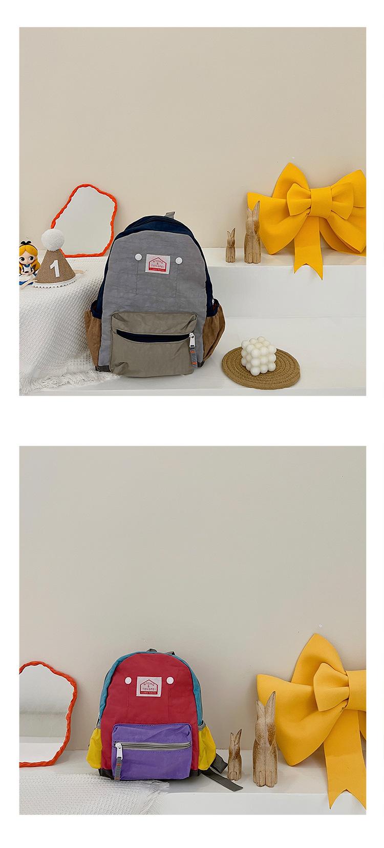 2026 New Model Children's Backpack: Simple and Lightweight Canvas Backpack for Boys and Girls, Suitable for School Season, with Spine Protection