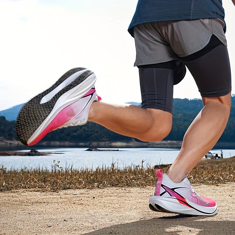(New)Lightweight And Breathable Men's Racing Shoes for Road Running, Outdoor Marathons, And Sports Training; Low-top Lace-up Shoes for Fitness And, Available In Large Sizes for Couples