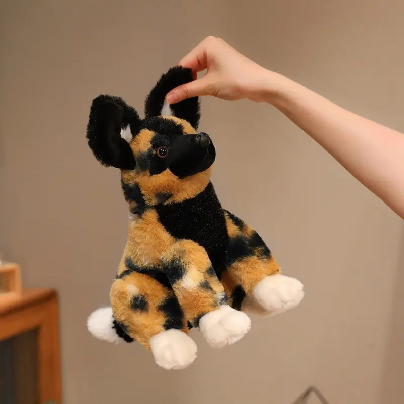Unique Hyena Plush Toy, Cute Animal Design, Living Room Desk Decor, Travel Souvenir, Small Gift, Animal Theme Decoration, Perfect for Home and Office
