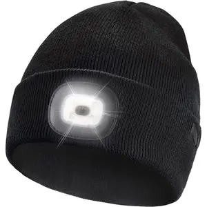 Unisex Beanie with The Light Gifts  Men Dad Father USB Rechargeable Caps New model
