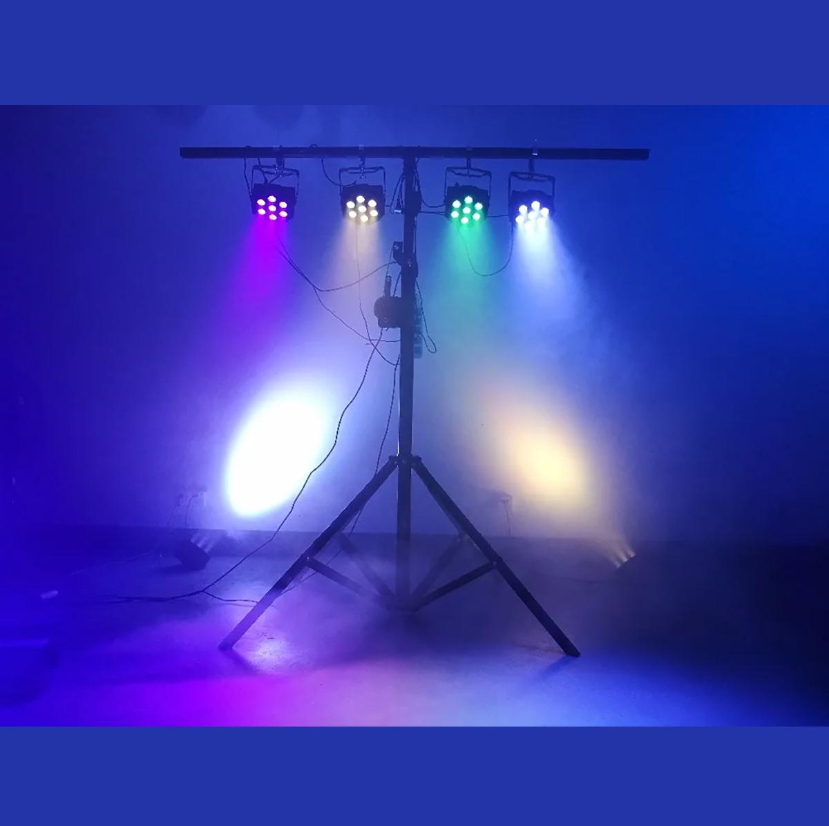 SHEHDS Par Can Lights LED 7x18W RGBWAP 6in1 Wash Stage Lights Remote and DMX512 Control Uplights Sound Activated Auto Run Flat Par DJ Lights for Christmas Wedding Party Disco SHEHDS Par Can Lights LED 7x18W RGBWAP 6in1 Wash Stage Lights Remote and DMX512 Control Uplights Sound Activated Auto Run Flat Par DJ Lights for Christmas Wedding Party Disco