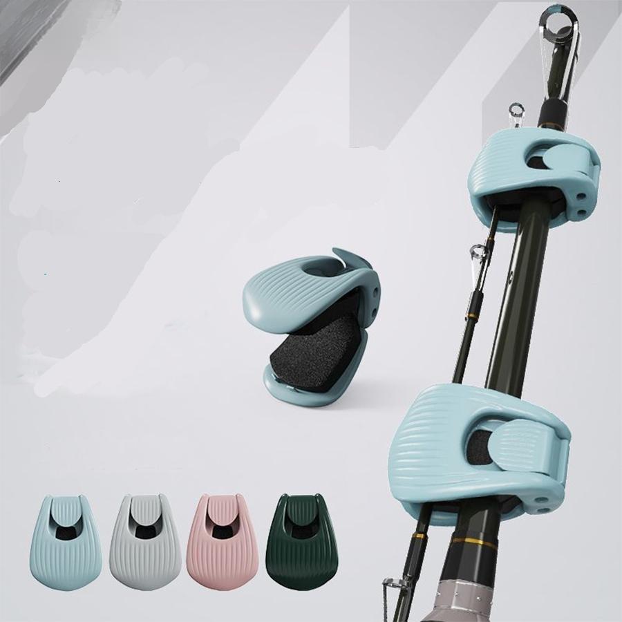 Multifunctional fishing rod holder, convenient fishing rod clamp, protective cover, adjustable fixing clamp, universal fishing gear organizer