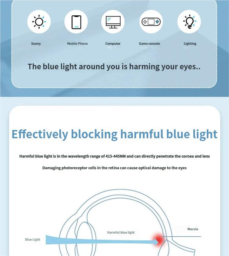 1PC Ultra-Light Blue Light Blocking Glasses – Trendy Minimalist Eyewear for Screen Use, Anti Eye Strain Computer Glasses for Work, Gaming, Study, Daily Wear, Comfortable All-Day Use