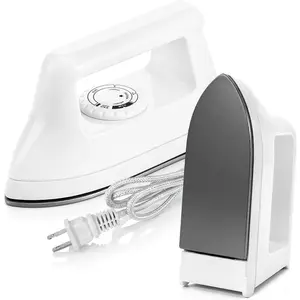 Portable Mini Travel Iron Small Electric Heat Press Machine for Clothes T-Shirts Crafting, Ideal for Home College Dorm Use, White