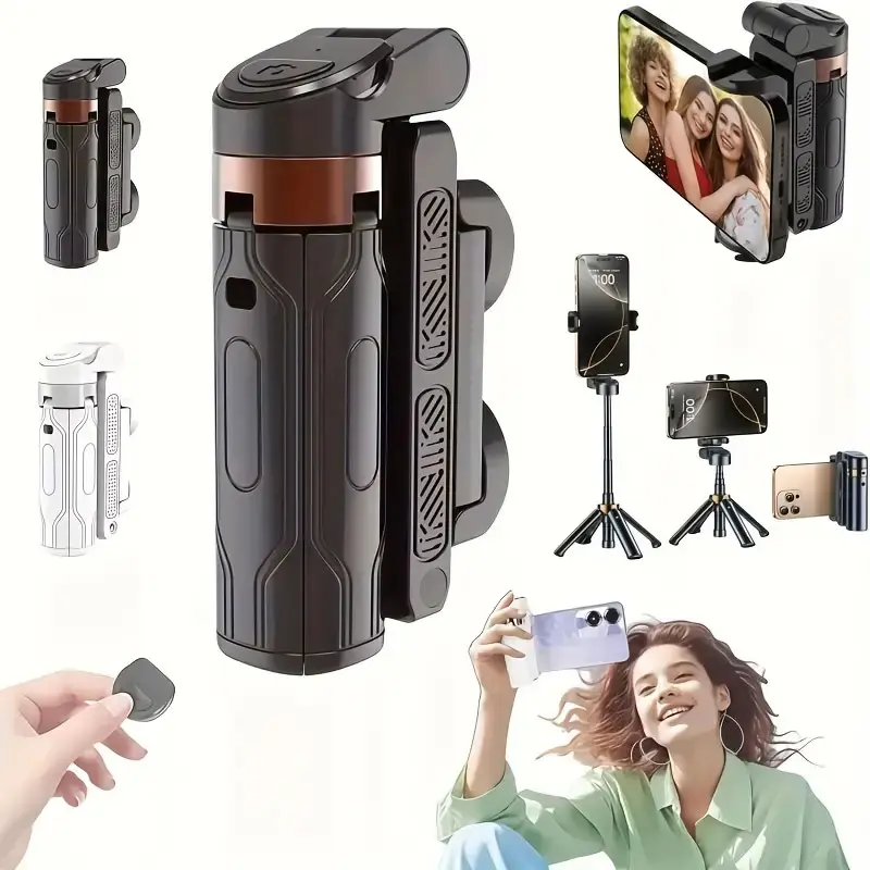Mini Selfie Stick Travel Portable Tripod Stand, Four-Legged Phone Holder for Photography, Ideal for Travel & Daily Use