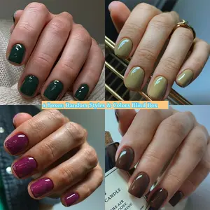 Handmade Solid Color Short Press-On Nails, Premium Short Square Handcrafted Nail Tips, Versatile Brightening Reusable False Nails