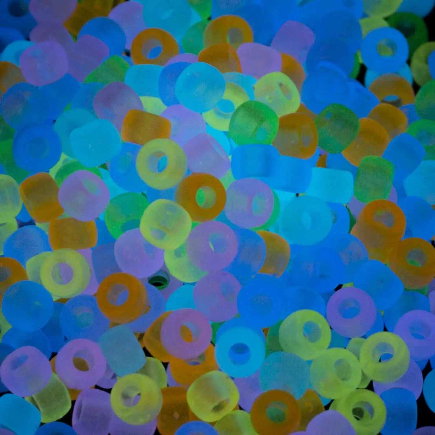 150 Pcs Luminous Beads, Beads For DIY Jewelry Making, Hair Beads, Beads For Crafts, Kandi Beads