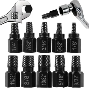 Good Screw Extractor Set, Easy Out Bolt Extractor Kit, Drive Hex Head Bolt Remover Kit Tool for Removing Stripped, Broken Rusted Bolts Screws,HIngh Quality.