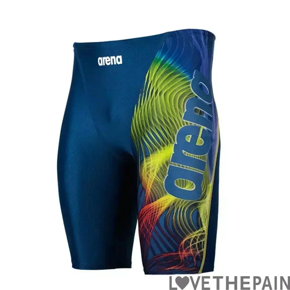 Men's Competition Swim Jammers, Solid Color Lycra Fabric - Quick Dry, UV Protected and Anti-Snag for Swimming and Training, No, Uv Protection