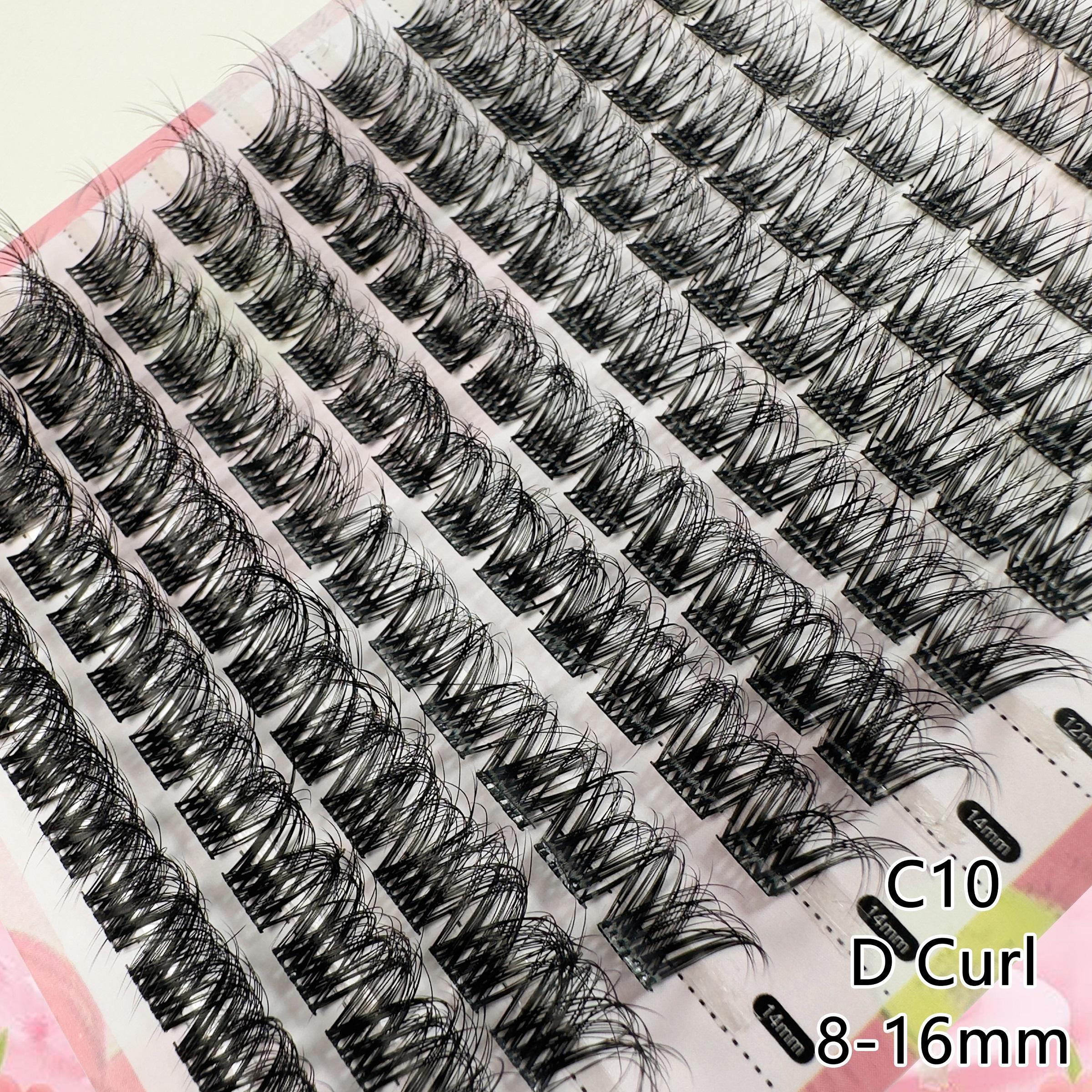 Mixed Length Individual Volume False Eyelashes Kit, 1 Set Natural Look Eyelash Extensions, Self Grafting Curl Eyelashes, Eye Makeup Enhancement False Eyelashes, Cosmetic Eyelash Clusters
