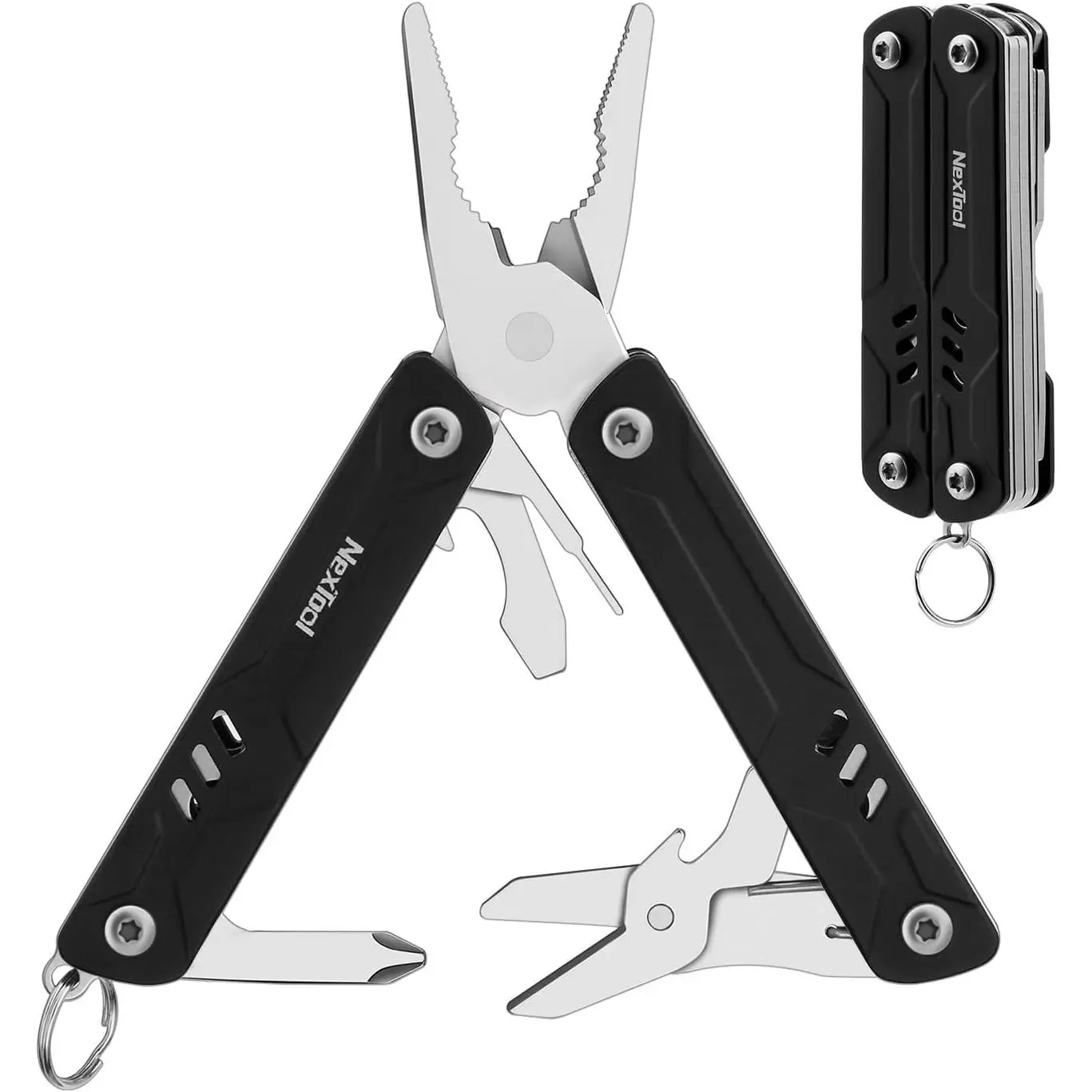 Mini Multitool - 9 in 1 Keychain Multitool with Needle Nose Pliers, Scissors, SIM Extractor and Screwdrivers for Travel, EDC, TSA ApprovedGift