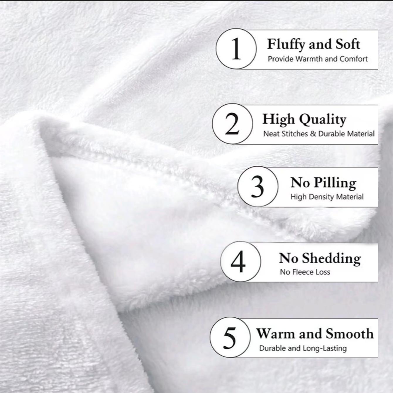 Letter & Sunflower & Moon Pattern Inspirational Blanket, Soft Throw Blanket, Air-conditioned Room Blanket, Warm Nap Blanket for Home & Office, Gift for Best Friend