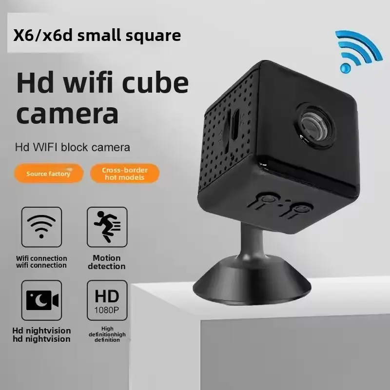 Mini HD Camera Wireless WiFi Remote, 1080P Security Camera, Long Battery Life, Motion Detection, Night Vision, Indoor & Outdoor Use, Home Security Camera