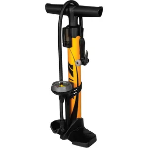 Bicycle Pump Durable Bike Floor Pump 17/24 inch Smart Valve Head, 160 psi, Automatically Reversible Presta and Schrader