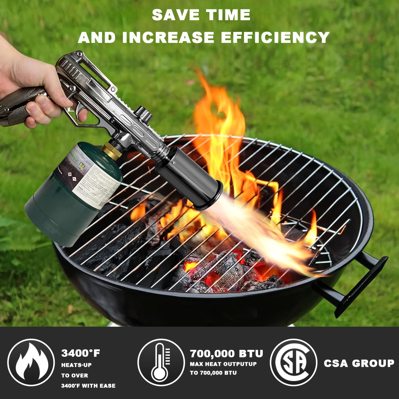 4800° Propane Torch - Flamethrower with Safety Lock, Durable Metal ...