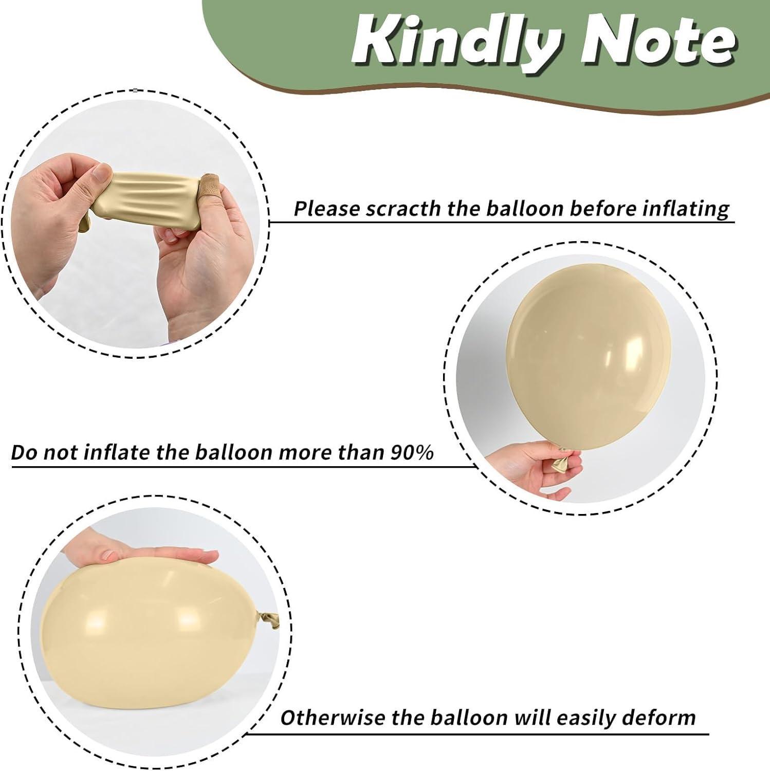 35pcs/set 12 inch Sage Green Deer Print Confetti Balloon Set Zoo Jungle Dinosaur Theme Birthday Wedding Graduation Decorations