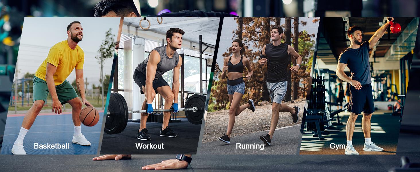 Men's Long Basketball Shorts with Zipper Pocket 9"/11'' Quick Dry Gym Shorts Lightweight Athletic Shorts for Men