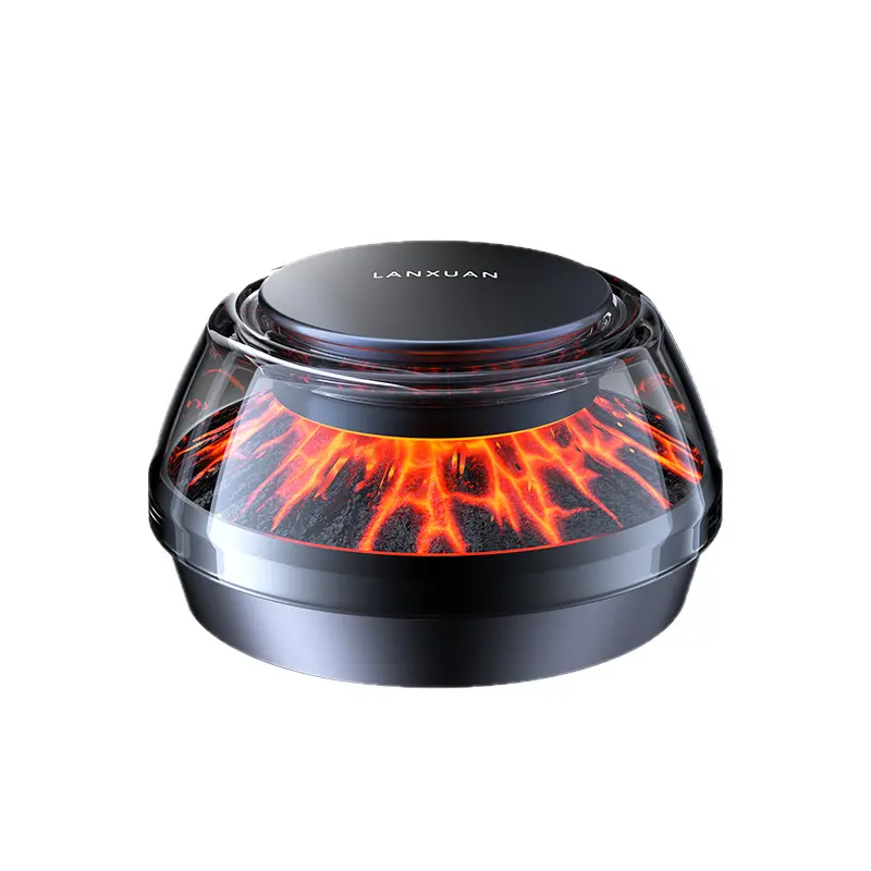 Smart Timing Volcanic Atmosphere Light Car Aroma Diffuser Automatic Spray Humidifier Car Perfume Remove Peculiar Smell With On Off Function When Vehicle Starts Or Stops
