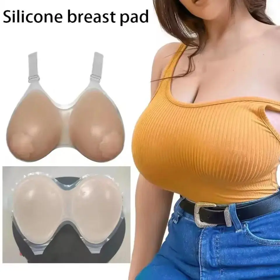 Sexy Crossdresser Bra CD Drag Queen Crossdresser Sissy Bra Fake Boobs Mastectomy Pocket Bra Suitable for Silicone Breast Forms