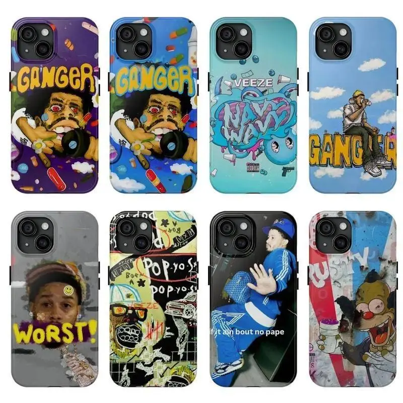 Rapper Veeze Ganger Tour Hip Hop Artist Merch Heavy-Duty Smartphone Case, Shockproof Drop Protector, Durable Hard Casing for iPhone 11-17 Pro Max/Plus & Samsung Galaxy S23-25 Cellphone Accessories