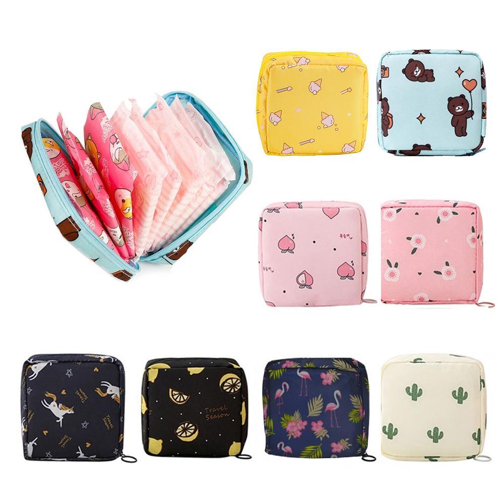 Cute Cartoon Napkin Tissue Storage Bag (1 Count), Space Saving Bags, Home Accessories Large Capacity Lipstick Storage Organizer, Travel Essentials Makeup Bag, Cosmetic Storage Bag, Summer Gift
