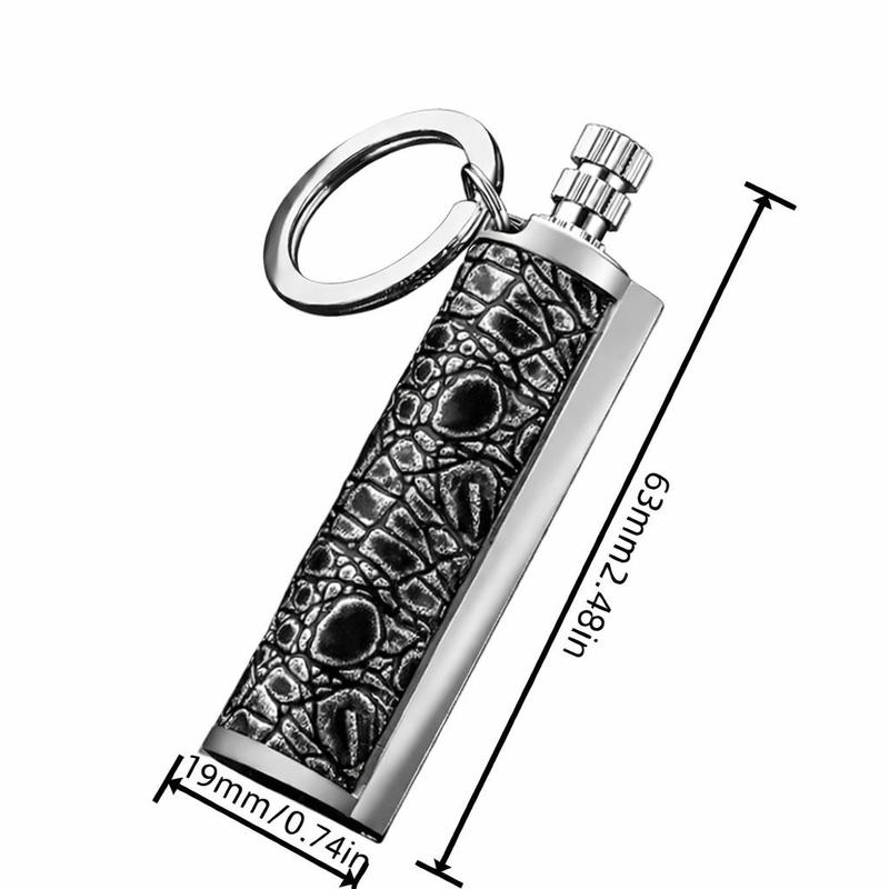 Retro Permanent Match Lighter Gift,Keychain Lighter Classic Refillable Keychain Lighter, 10000 Times Ignition Portable Fire Stick for Camping & Everyday Carry (Fuel Not Included)
