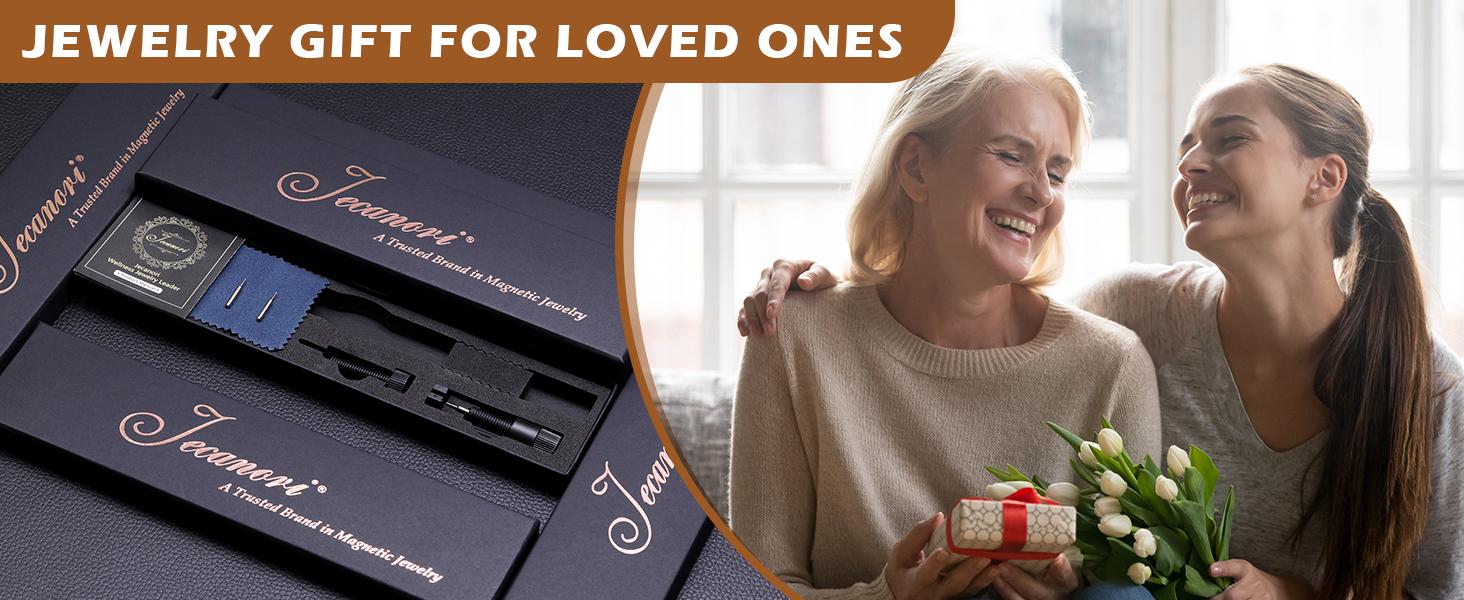 Jecanori Pure Copper Bracelets for Women, Magnetic Bracelets for Women,Crystal Valentine's Day Jewelry Gift, Sizing Tool