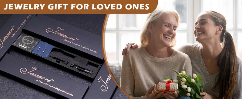 Jecanori Pure Copper Bracelets for Women, Magnetic Bracelets for Women,Crystal Valentine's Day Jewelry Gift, Sizing Tool