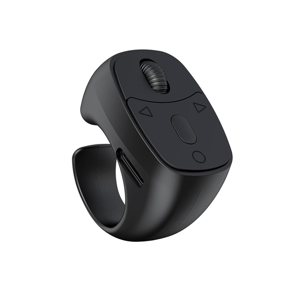 Wireless Bluetooth Remote Control Video Scrolling Ring Page Turner Rechargeable Scrolling Rings Ver. 5.3 BLE Class II 10m Range Type-C Charge 12hr Battery Life