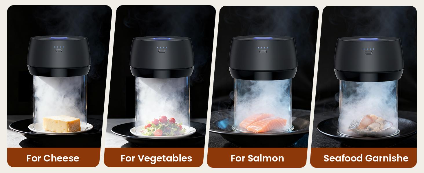 Electric Whiskey Smoker Kit: Rechargeable Cocktail Smoker for Old Fashioned & Bourbon Drinks with Built-in Lighter, No Butane Needed, 6 Wood Chips, Christmas Whiskey Gift for Men, Dad, Husband