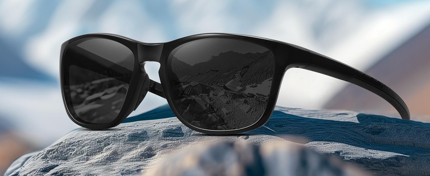 FOZONO Polarized Sports Sunglasses for Men Women, UV400 Protection Anti Glare Sun Glasses for Driving Running Cycling Fishing