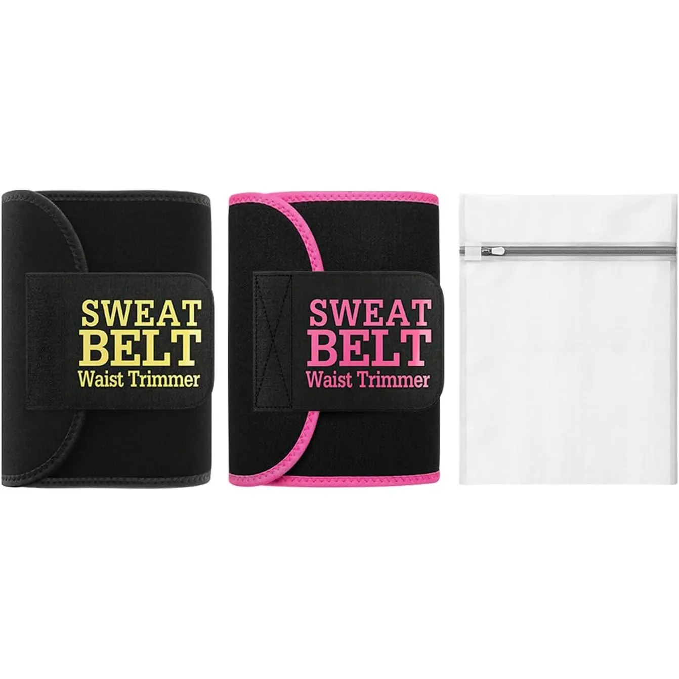 2 Pcs Waist Trainer for Women, Sweat Waist Trimmer Belt, Sweat Band for Stomach Weighe loss,Sweat Belt Stomach Wrap