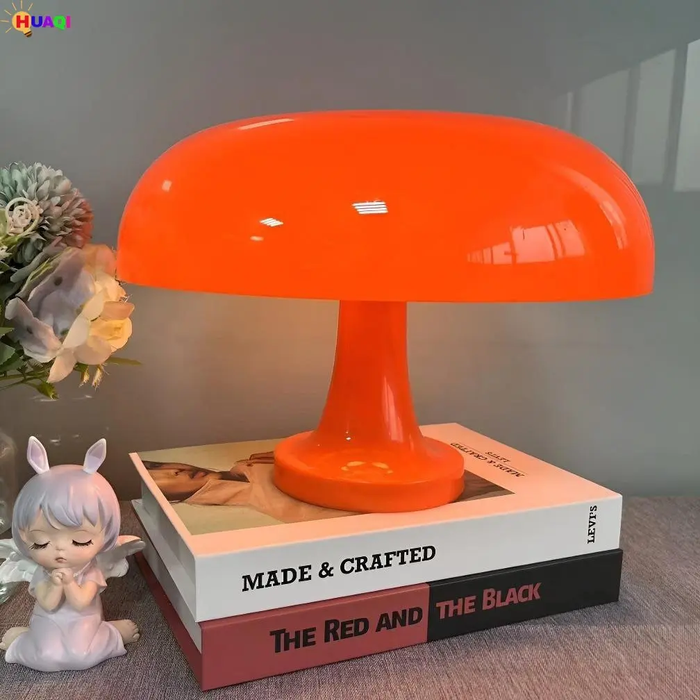 LED Mushroom Ambient Light, USB Powered, 3 Color Romantic Art Decorative Table Lamp, Bright Glow, Modern Design, Button Control, Bedroom, Living Room, Office, Adjustable Touch Lighting