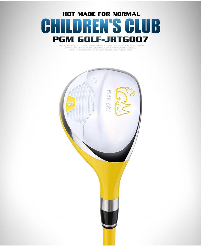 PGM Golf Clubs – Large-Volume Driver, Fairway Wood, and Hybrid – For Boys and Girls – Beginner Set for Children